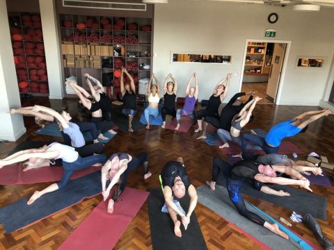 Dharma class at Indaba yoga studios