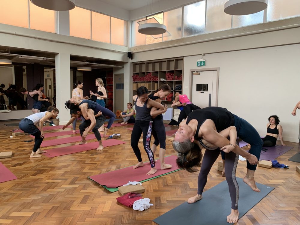 Dharma yoga workshop at Indaba studio London.